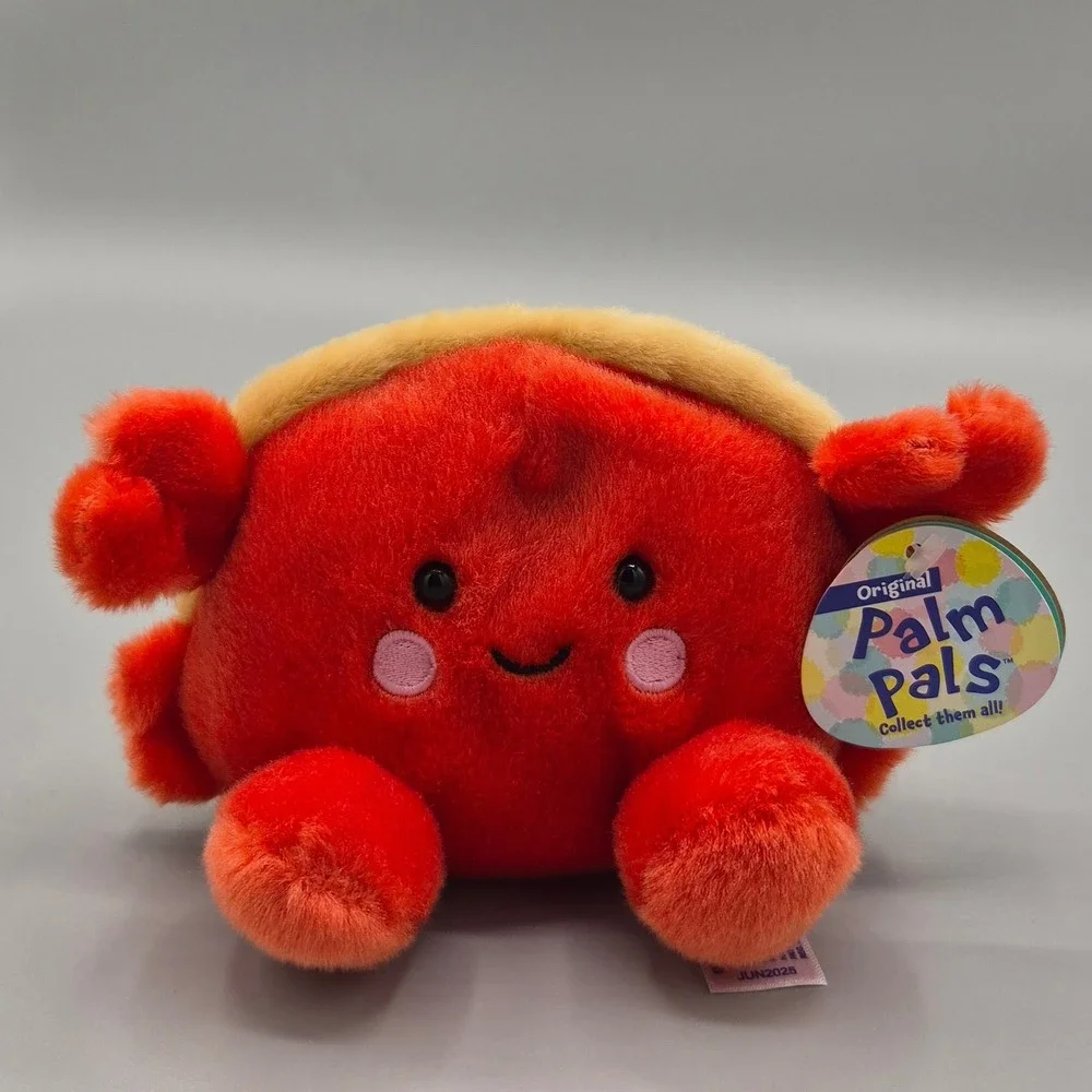 Aurora Palm Pals Claire Crab Red Plush Stuffed Animal Toy 5 inch 33564 NEW